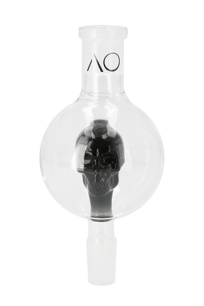 AO Glas Molassefänger 18/8 Skull - Black