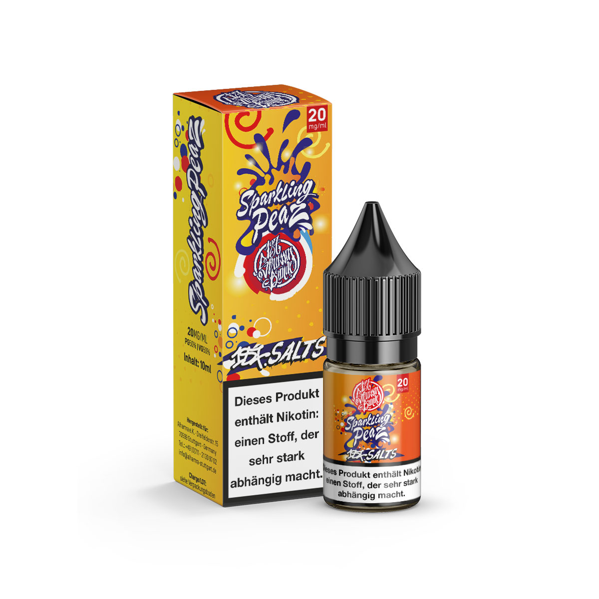 187 Salts Liquid 10ml (20mg/ml) - Sparkling Peaz