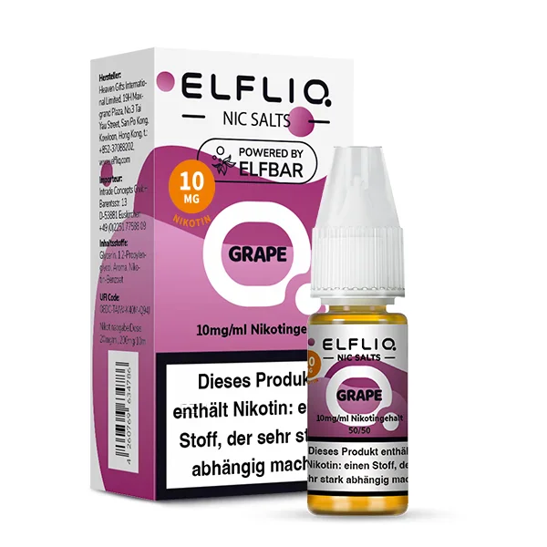 Elfbar ELFLIQ Liquid 10ml 10mg | Grape