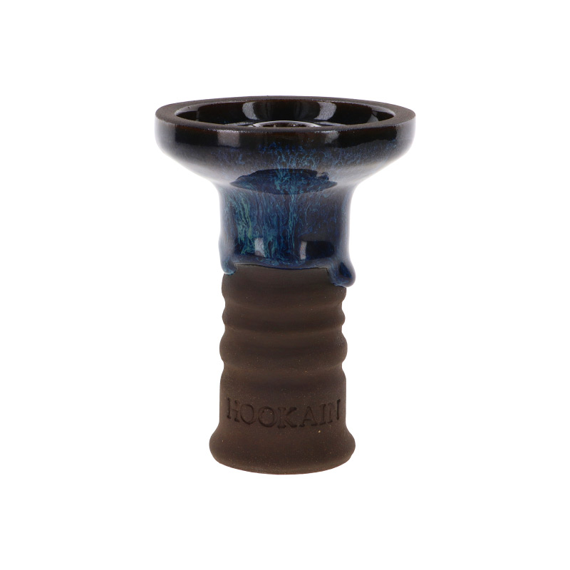 Hookain LiT LiP Stone Ware Bowl Black Wave - Phunnel