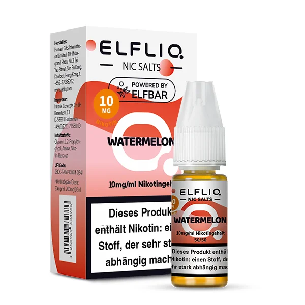 Elfbar ELFLIQ Liquid 10ml 10mg | Watermelon