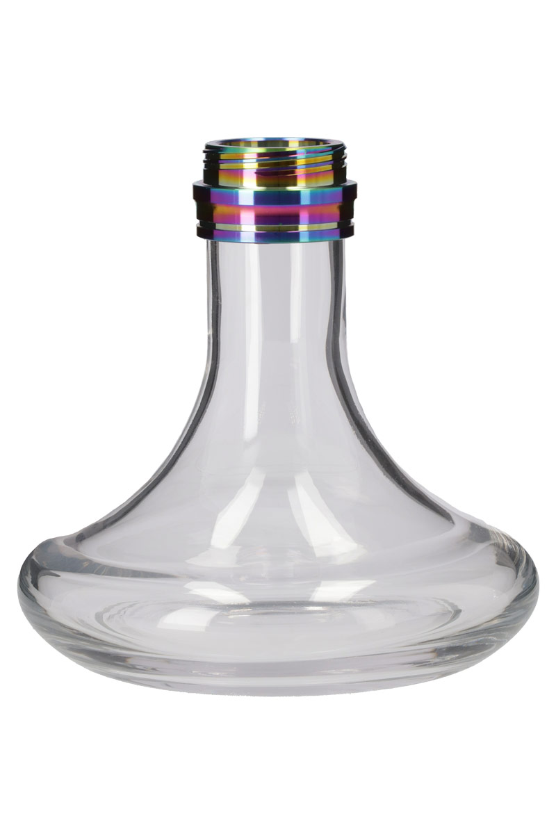 Glasbowl INVI Paradox V2 Edelstahl Rainbow - Blue Clear