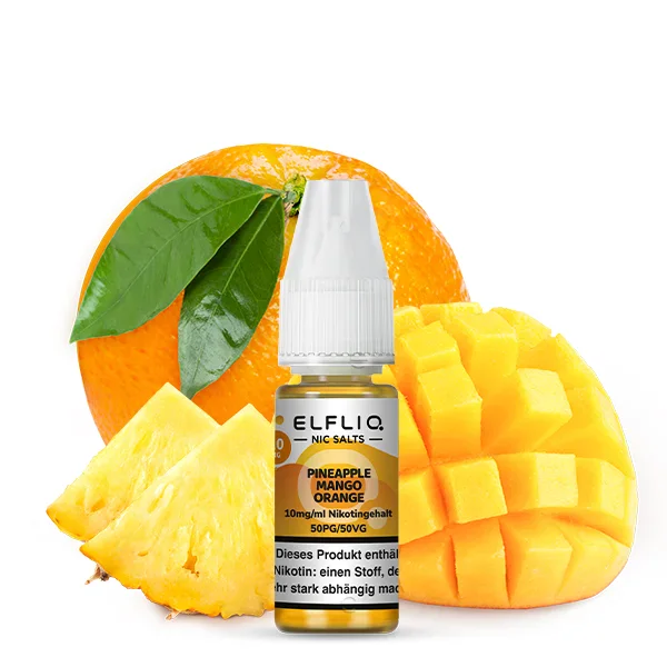 Elfbar ELFLIQ Liquid 10ml 10mg | Pineapple Mango Orange