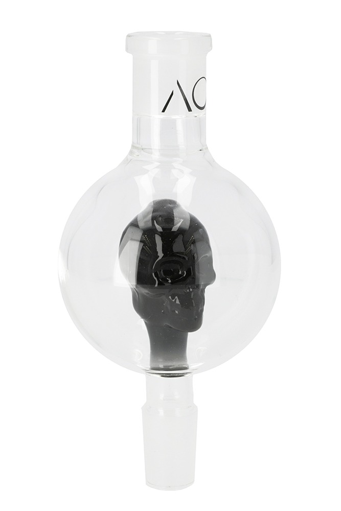 AO Glas Molassefänger 18/8 Skull - Black