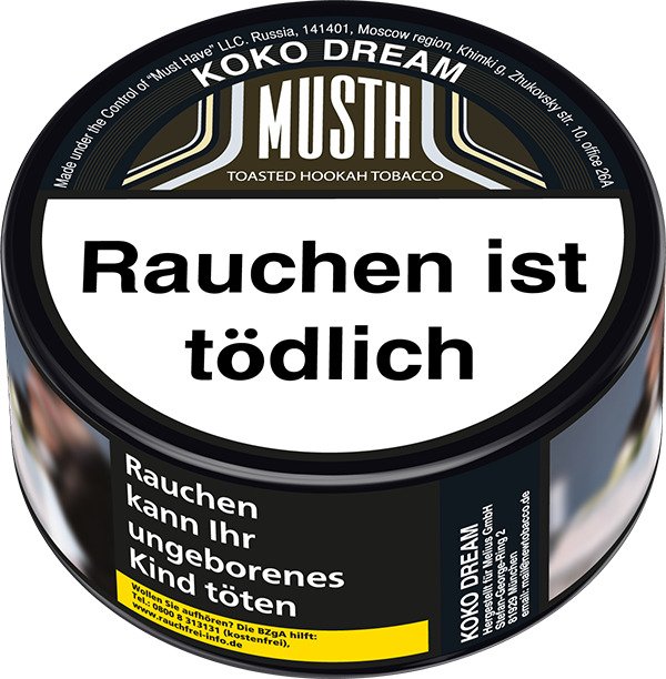 MUSTH Shisha Tabak 25g - Koko Dream