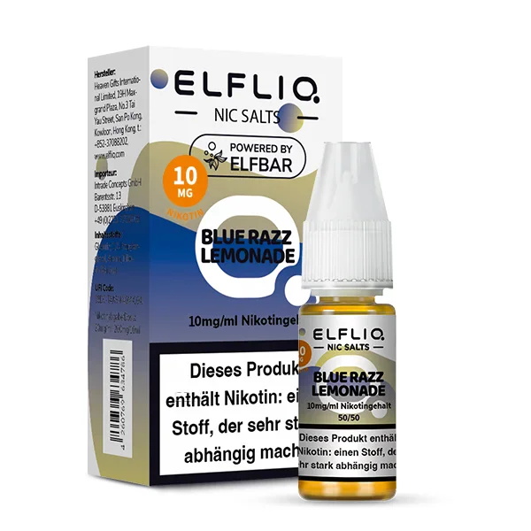 Elfbar ELFLIQ Liquid 10ml 10mg | Blue Razz Lemonade