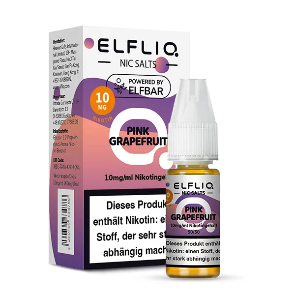 Elfbar ELFLIQ Liquid 10ml 10mg | Pink Grapefruit