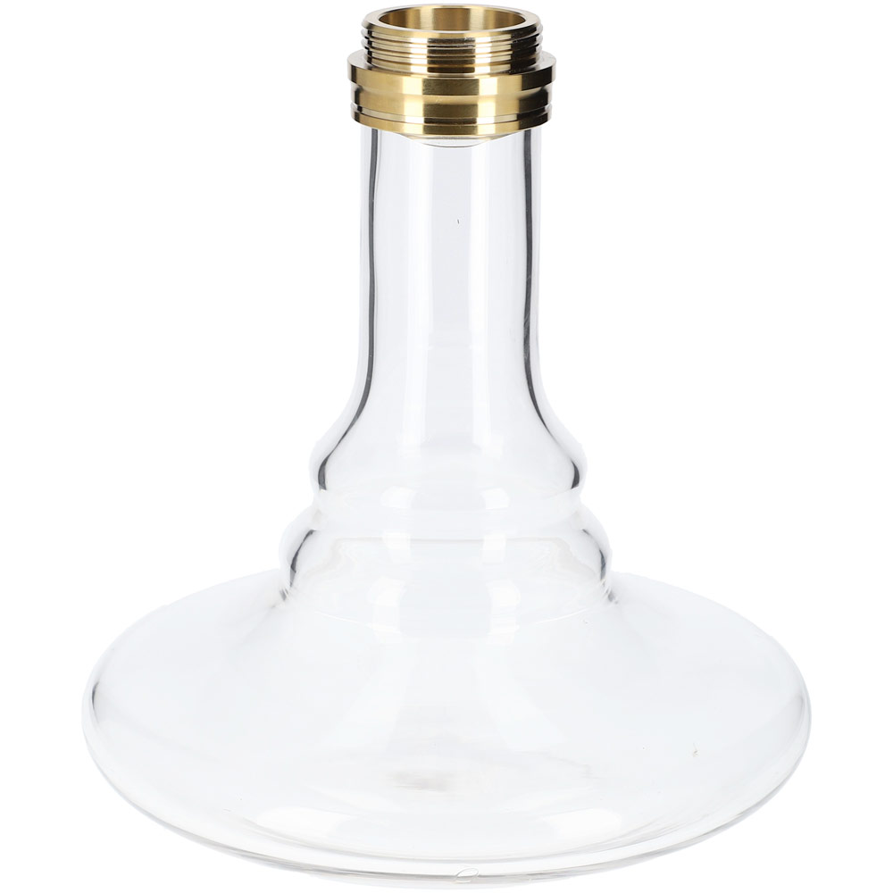 Glasbowl INVI Tesseract Edelstahl Gold - Clear