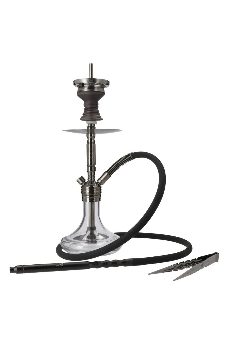 INVI Shisha Paradox V2 Edelstahl Gun Metal - Clear