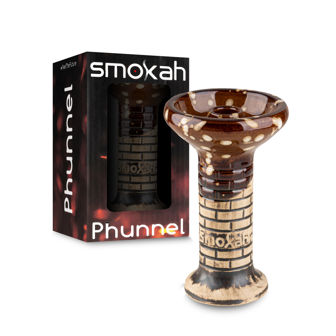 Smokah Shisha Phunnel Wall - M10 Spotted Brown