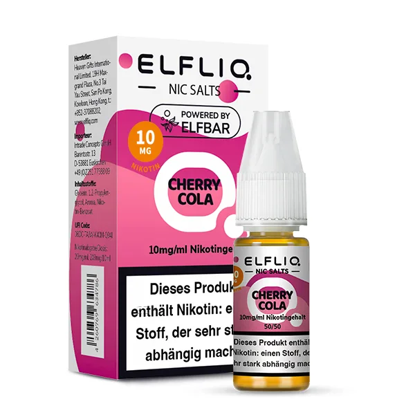 Elfbar ELFLIQ Liquid 10ml 10mg | Cherry Cola