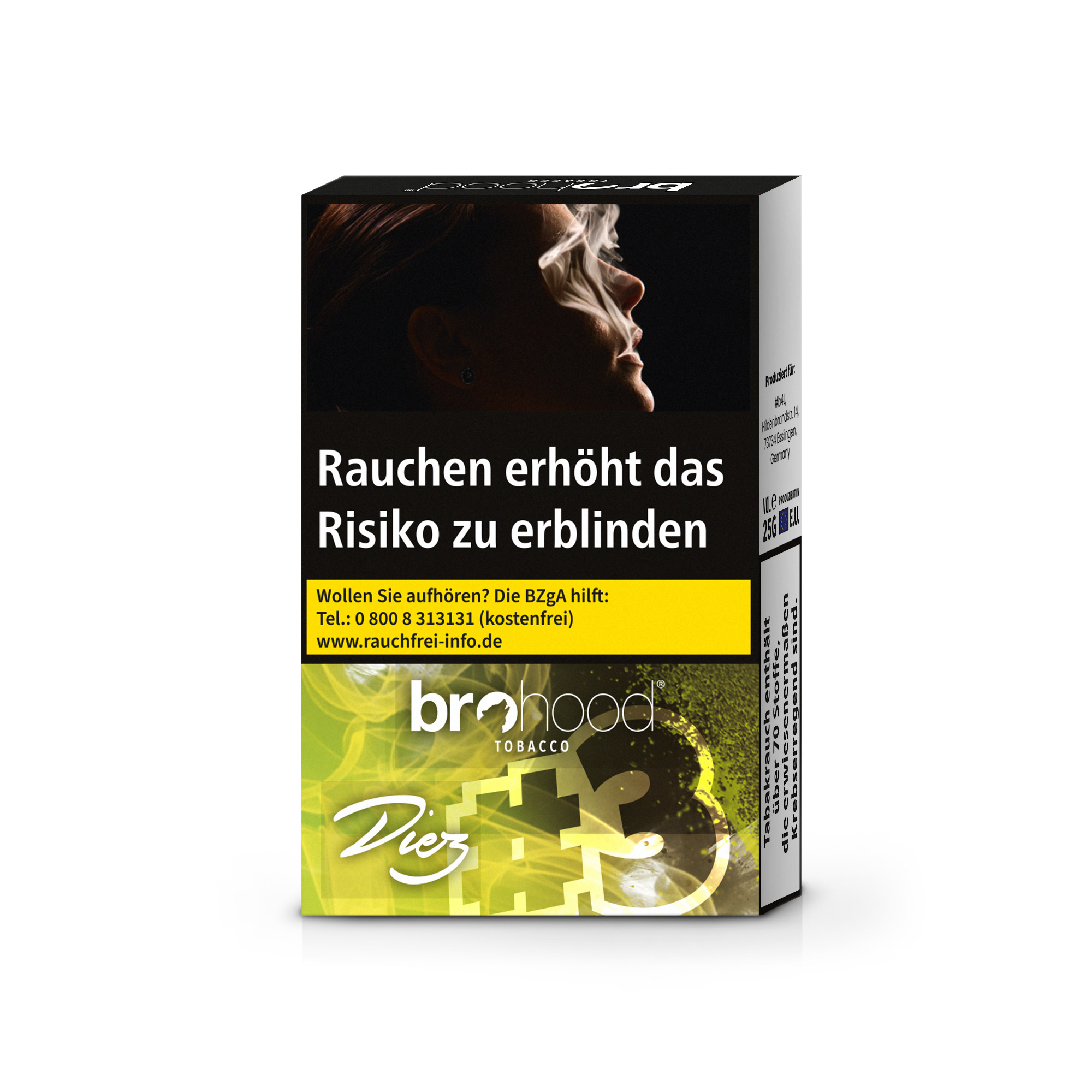 Brohood Shisha Tabak 25g - #3 Diez