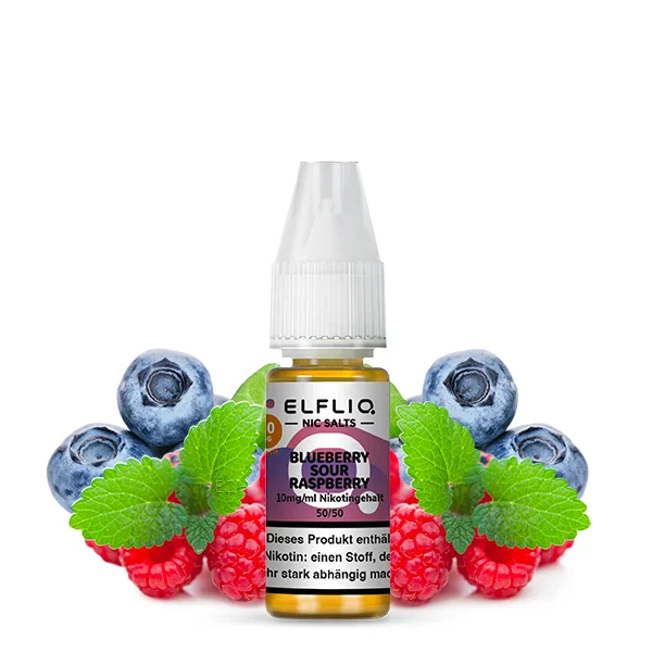 Elfbar ELFLIQ Liquid 10ml 10mg | Blueberry Sour Raspberry