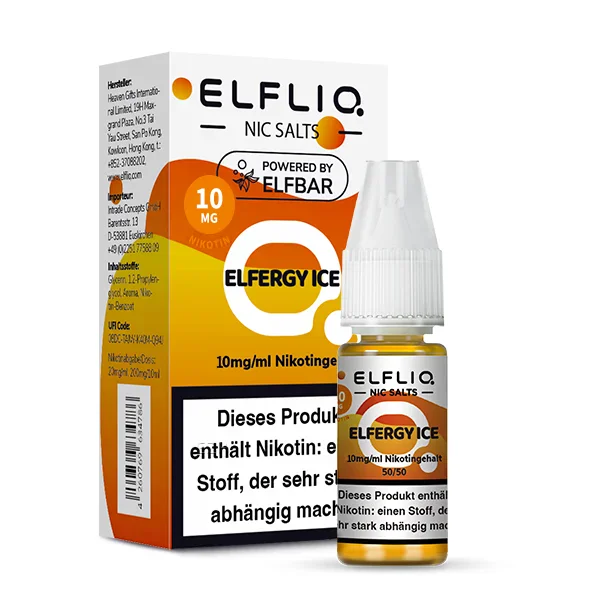 Elfbar ELFLIQ Liquid 10ml 10mg | Elfergy Ice