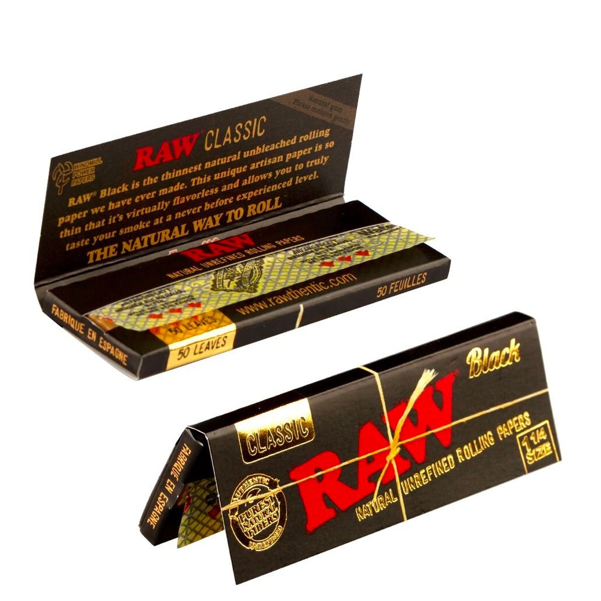 RAW Black Classic King Size Slim Blättchen