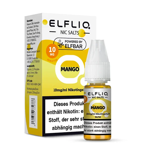 Elfbar ELFLIQ Liquid 10ml 10mg | Mango