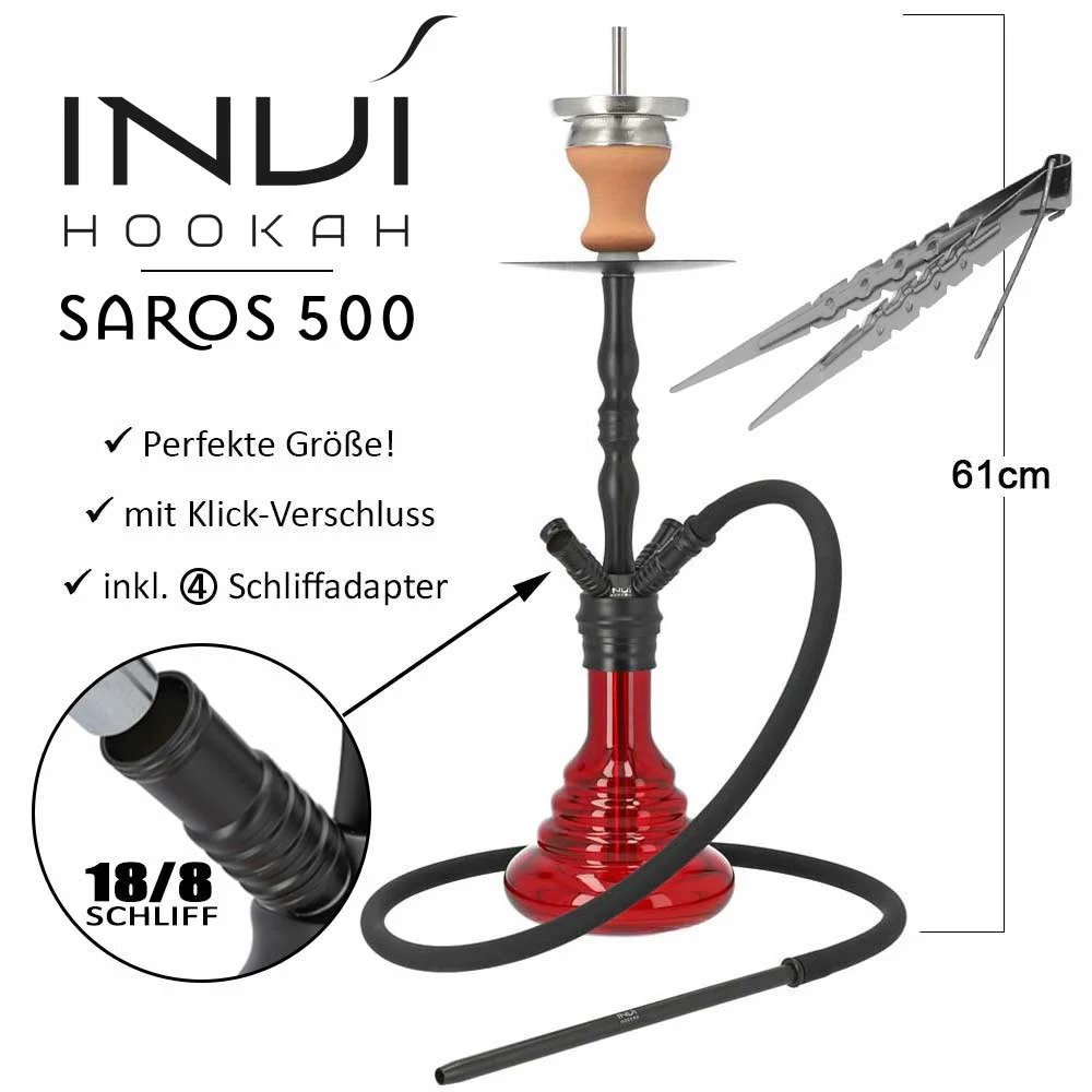 INVI Saros 500 Schwarz - Red Shiny