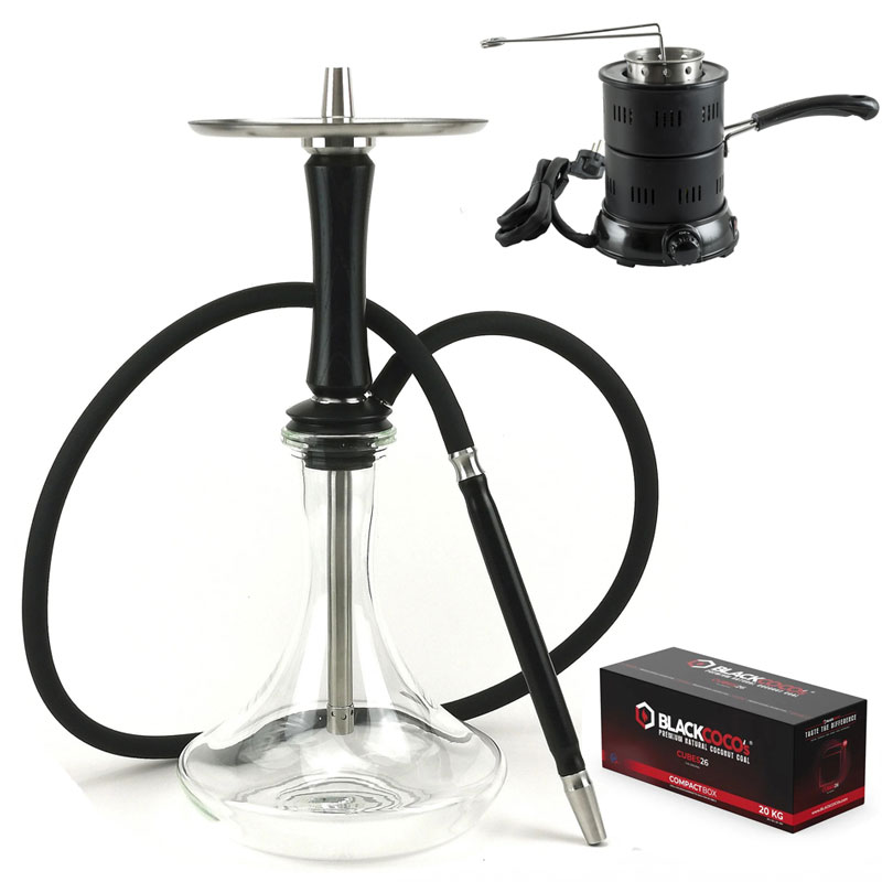 Gönn-Dir-Set Hawk Hookah - Wood Black